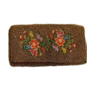 Floral Beaded Clutch